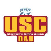 USC Trojans Dad See Through Sticker